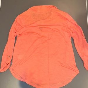 Salmon Button Up Top | Lucky Brand | Size Small